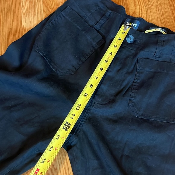 Anthropologie x Maeve Colette Linen-Blend Crop Wide-Leg Pants Size 29 NWT - Picture 4 of 14